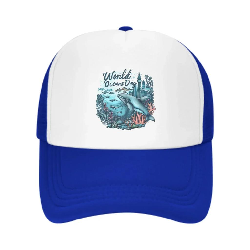 Ocean World Baseball Caps Fashion Trucker Hat Unisex Mesh Caps for Women Men Outdoor Leisure Travel Neutral Sunshade