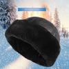 Thick Windproof Snow Ski Cap Fur Leather Russian Hats Warm Men Hat  Winter