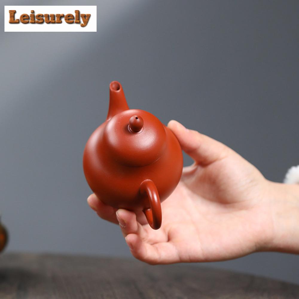 140ml autentic Yixing violet lut ceai Dahongpao în formă de pară oală manuală filtru frumusețe fierbător tradiție Puer set băuturi cadou