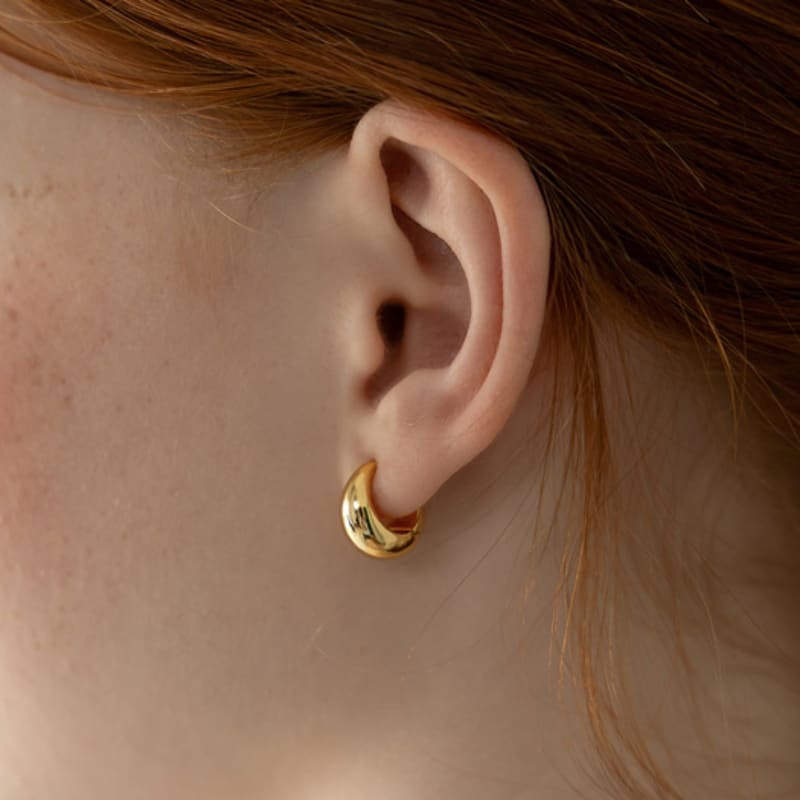 TATIANA Plump Volume Hoop Earrings EC3227 Size M