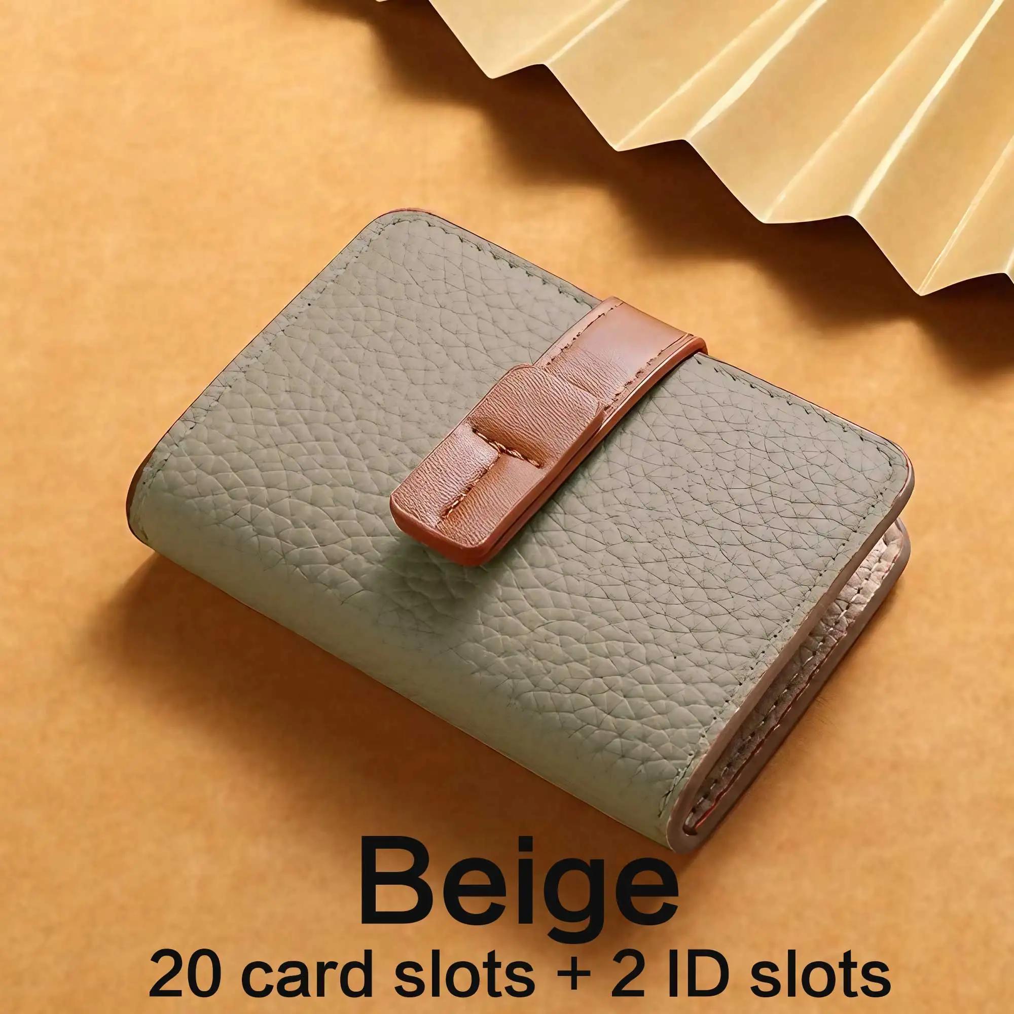 

KISMIS Fashion Card Holder - Multi-card Slots and Large Capacity Design, Driver s License Card Holder, Portable Card Holder бежевый