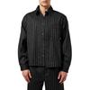 Camicia da sovrapporre da uomo a righe sottili, vestibilità rilassata