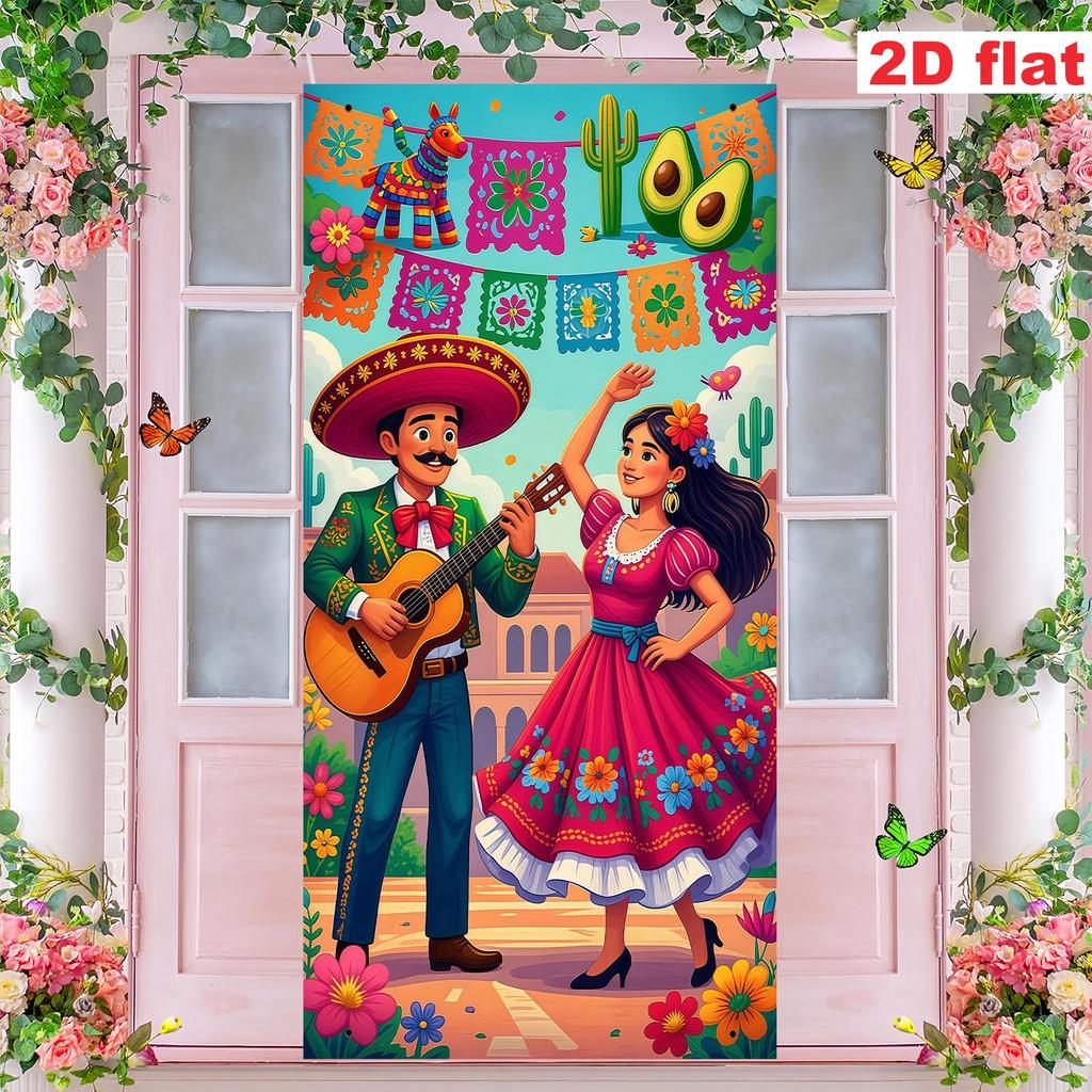Cinco De Mayo New Mexico Festival Door Banner Decoration