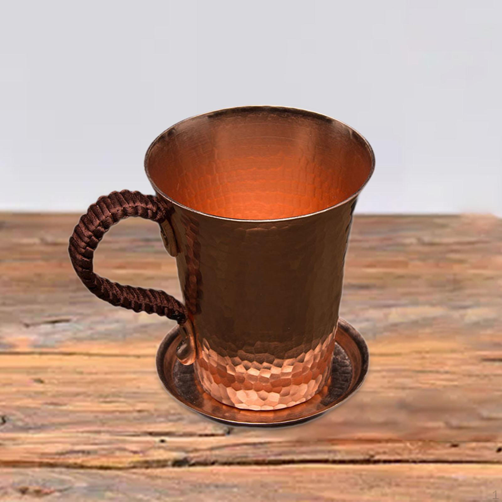 

Moscow Mules Cup Beer 12oz with Handle and Lid Drinking Mug Copper Handcrafted for Party 1 Cup