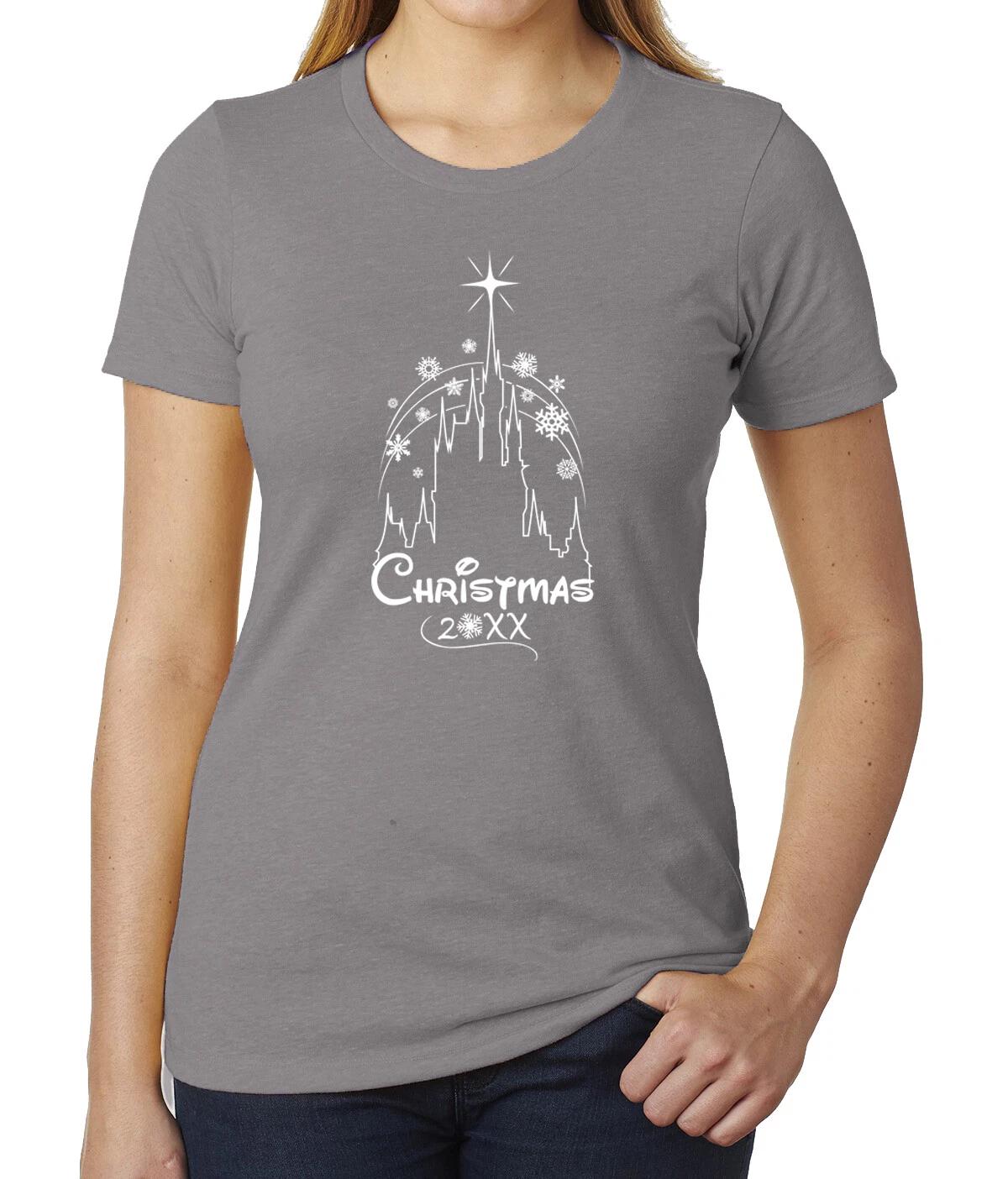 Christmas 20XX Castle Woman s Shirts, Custom Tees, Woman s Castle Shirts! XL