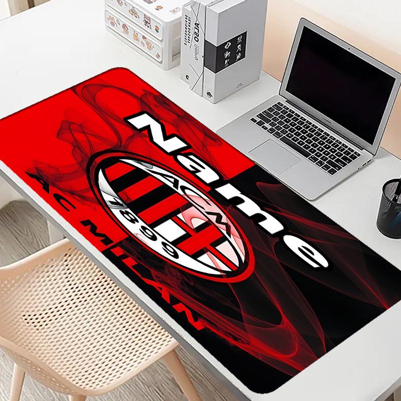 Custom Name Personalized football team Pattern Mousepad, Laptop PC Desk Mat, Decorative Desk Mat for Home Keyboard Pad Gift
