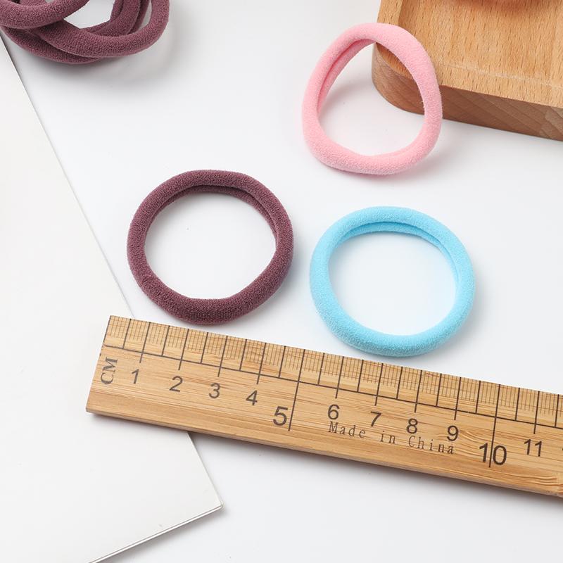 50pcs Girls Solid Color Big Rubber Band Ponytail Holder Gum Headwear Elastic Hair Bands Korean Girl Hair Accessories Ornaments