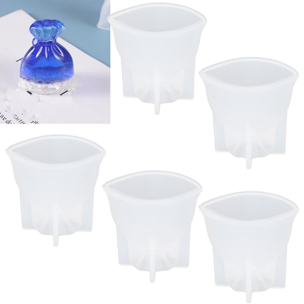 5pcs 3D Mini Bag Mould Silicone DIY Craft Mould Resin Jewelry DIY Drop Mould  Jewelry Making