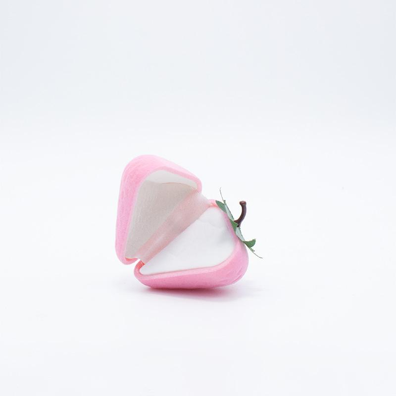 Strawberry Ring Box, Cute Jewelry Box, Plush Storage Box, Gift Box Jewelry Box Jewlery Box  Jewelry Packaging