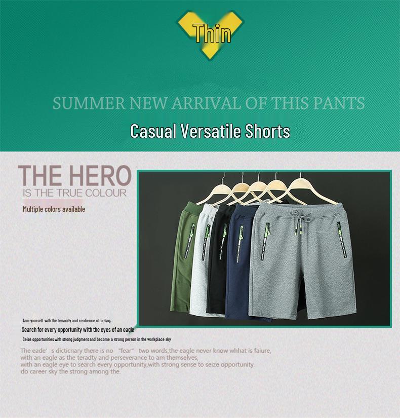 Men's Summer Knit Casual Shorts - Plus Size Sports Beach Pants