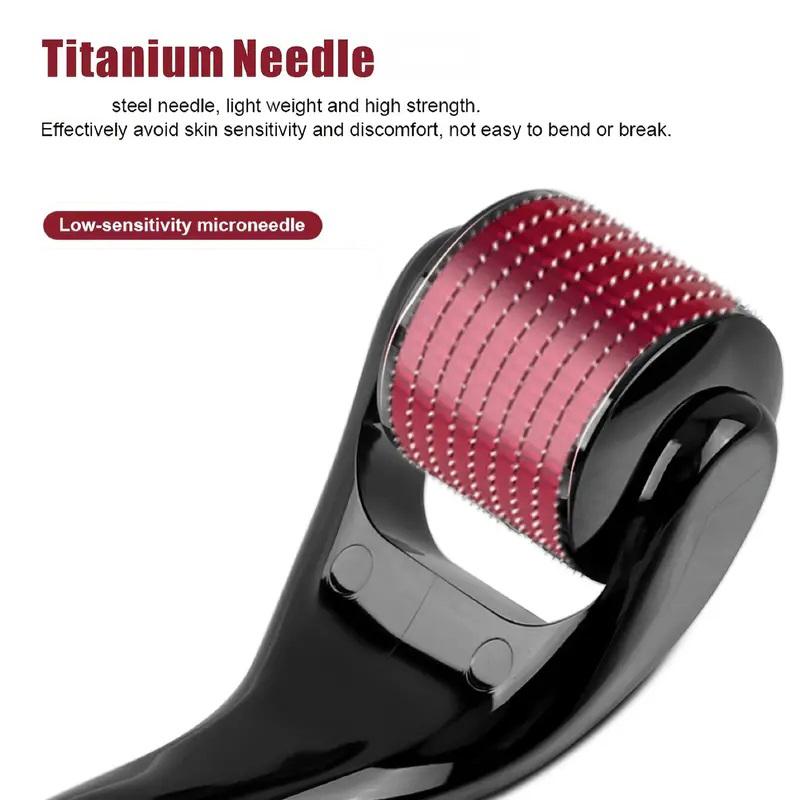 0.25mm Professional Microneedle Roller, 540 Titanium Microneedle Facial Skincare Beauty Massage Micro Grinding Tool, Massage