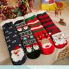 Fuzzy Sleeping Socks Women Winter Heart Funny Cute Kawaii Non Slip Cartoon Short Soft Comfy Female Floor Slippers Sock Designer