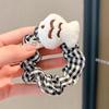 Autumn & Winter Cute Cat Eating Fish Doll Plaid Headband & Cartoon Hair Rope Accessories