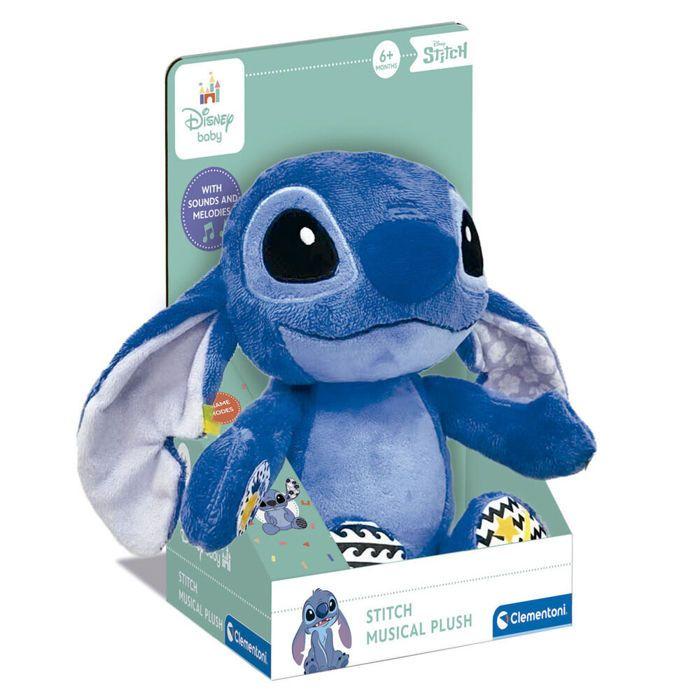 Peluche - Clementoni - Disney Stitch - Douce - Mixte - 0 Mois Et Plus