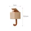 Punch Free Cute Cat Wall Hook Self Adhesive Cartoon Decor Hooks Wall Hanger  For Keys Bags Towels