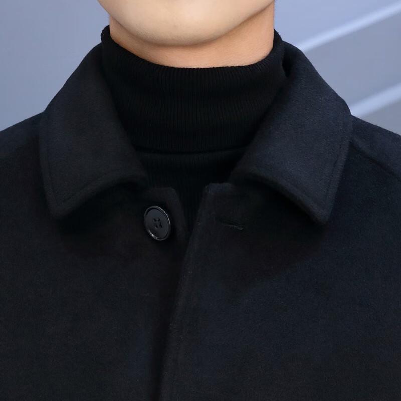 FAPAI.EC Men's Wool Blend Overcoat