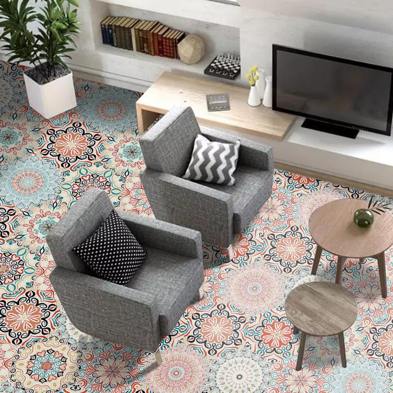Nordic Style Twill Anti-Skid Hexagonal Floor Sticker Thickened Matte Hexagonal Tile Sticker Self-Adhesive And Removable Wall Sticker