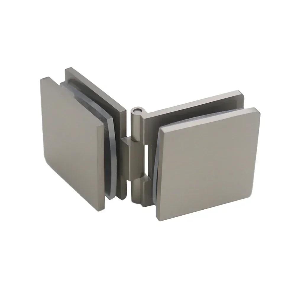 Glass Clamp Shower Door Hinge DIY Friendly Easy Installation Modern Look Mounting Hardware Bathroom Renovation