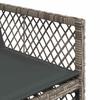 11 piece Grey Garden Dining Set with Cushions Poly Rattan