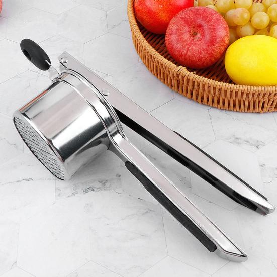 Ricer for Mashed Potatoes Stainless Steel Potato Press Manual Juicer Potato Masher Professional Kitchen Tool