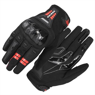Motorradhandschuhe für Herren und Damen, Touchscreen, atmungsaktiv, mit schützender Hartschale