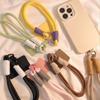 Mobile Phone Lanyard Hanging Decoration Can Be Carried Twist Rope Anti-Loss Pendant Fashion Strong Wrist Short Straps