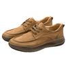 New 2025 Spring Men's Shoes Comfortable Soft Soled Genuine Leather Breathable Business Commuter Lace Retro Casual Men's Leather Shoes