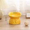 Elevated Ceramic Cat Bowl With Angled Rim Neck Support Anti-Chin Acne Pet Food Water Dish Cats