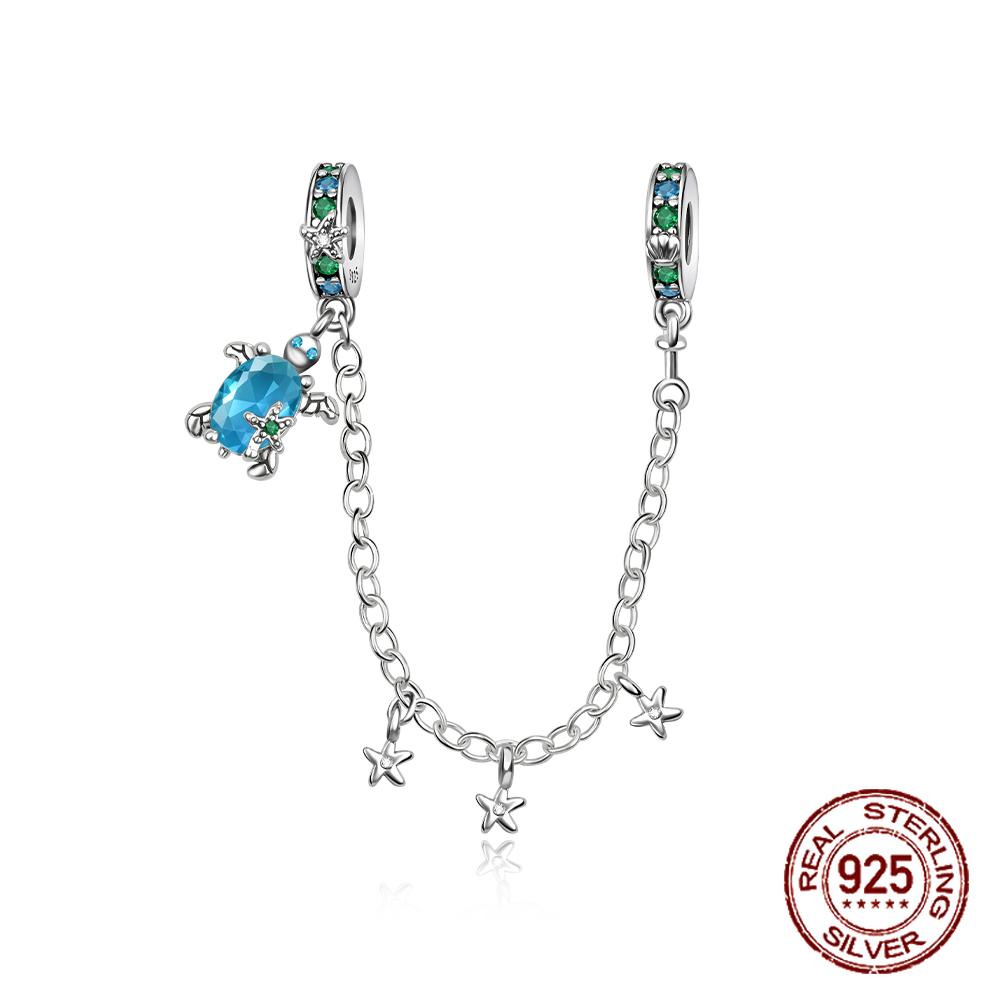 Ocean Series Diy Charms Bead Original Copper Seahorse Jellyfish Sea Lion Pendants Fit Bracelet Jewelry Gift Marking