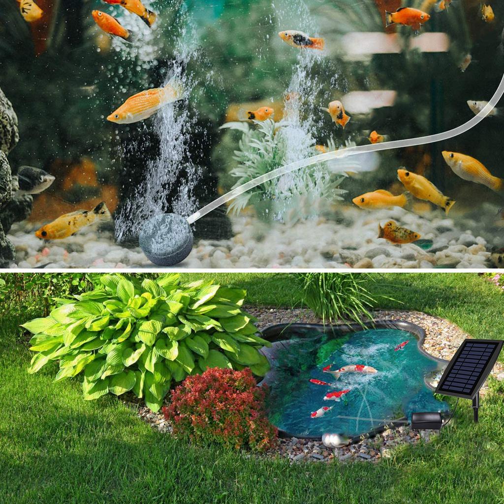 5V 20W Solar Power Oxygenator Water Oxygen Pump Pond Aerator Aquarium Air Pump Solar Panel + Oxygen Pump Set For Fish Tank
