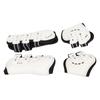 Horse Front Tendon Boots Adjustable Breathable Open Front Protective Horse Tendon Boots for Jumping White