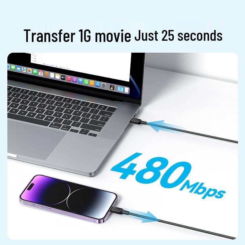 Anker MFi Certified USB-C to Lightning Braided Fast Charging Cable