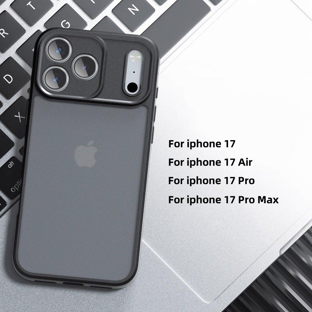 For Apple iPhone 17 Pro Frosted Case iPhone 17 Pro Funda Coque Matte Transparent PC Shockproof TPU Phone Cover iPhone 17 Pro