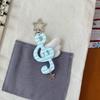Y2K Harajuku Musical Notes Star Pendant Keychain Cute Bag Hanging Decoration For Women Girls Sweet Keyring Jewelry Gift