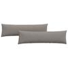 Sofa Cushions 2 Pcs Taupe 145 X 40 Cm Fabric