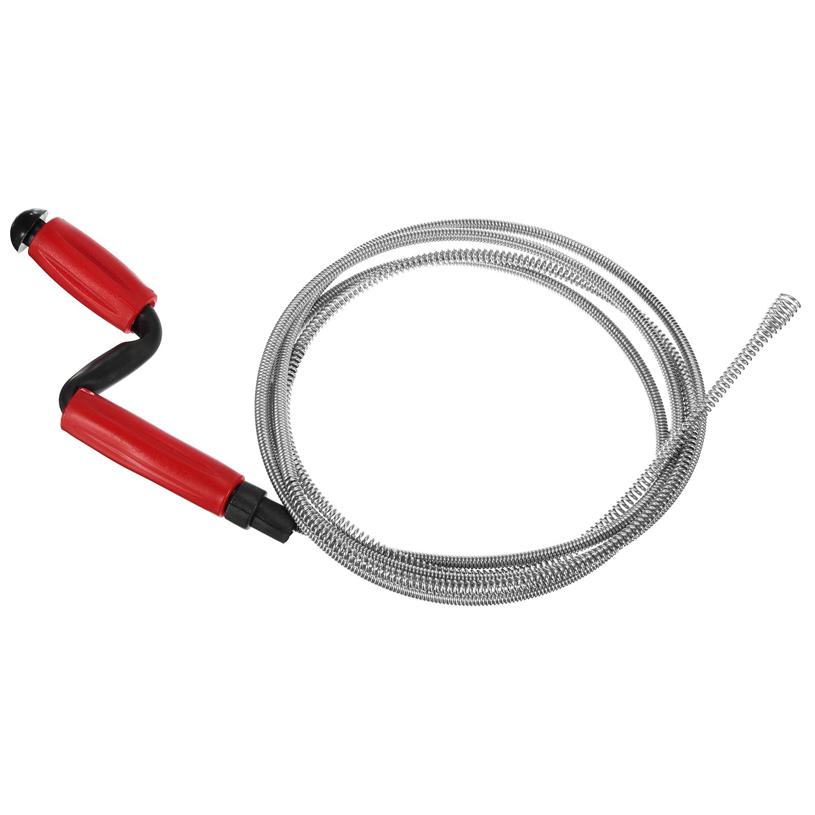 

uxcell Очиститель слива 10 футов Гибкий сантехнический бур из углеродистой стали Инструмент для очистки слива от волос Инструмент для прочистки унитаза Инструмент для удаления засоров для кухни, ванной комнаты, душа