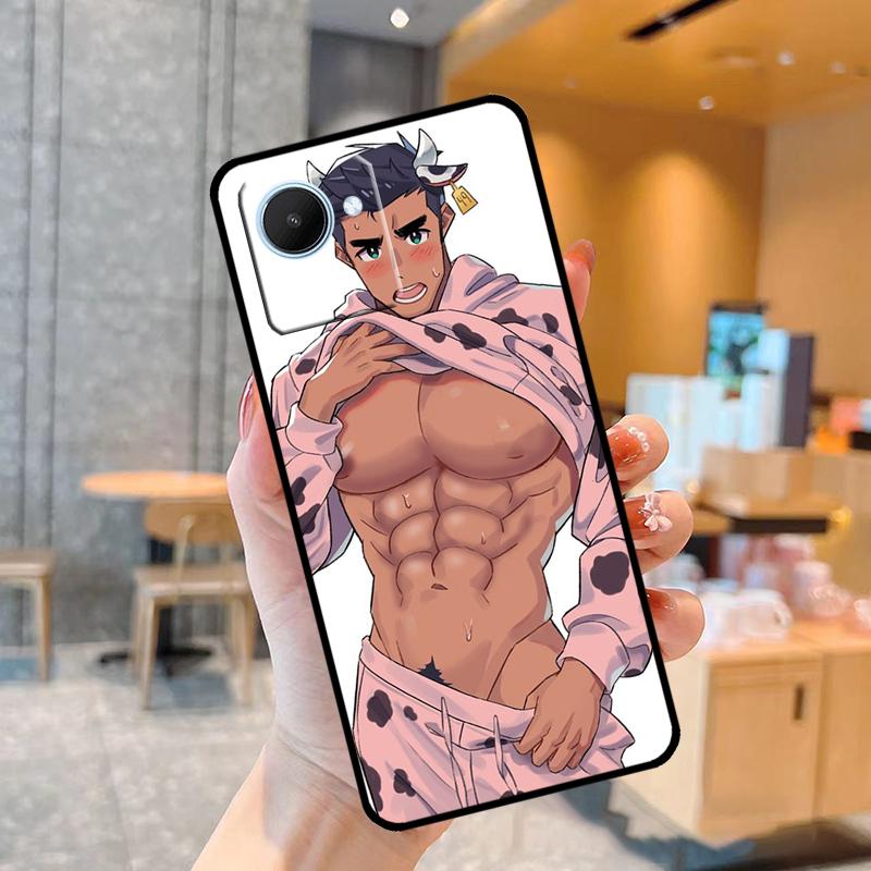 sexy Muscle Man Himbo Case For Realme C55 C33 C31 C35 C30 C11 C15 C25s C21Y GT Neo 5 3T 2T 8 9 10 11 Pro Plus