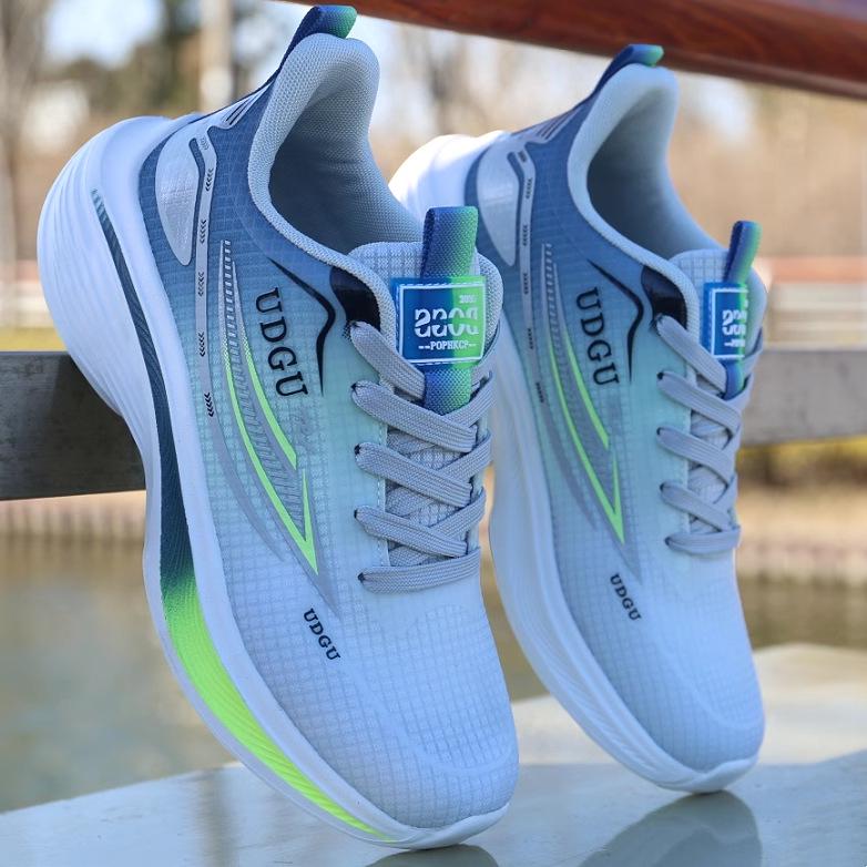Pánské prodyšné síťované protiskluzové běžecké boty 2025 - Měkká podrážka, Tlumící nárazy, Ultralehká neformální sportovní obuv pro teenagery