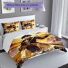 3pcs Custom Name Genshin Impact Characters Set,Includes 1 Duvet Cover and 2 Pillowcases,All-season Bedroom Decor