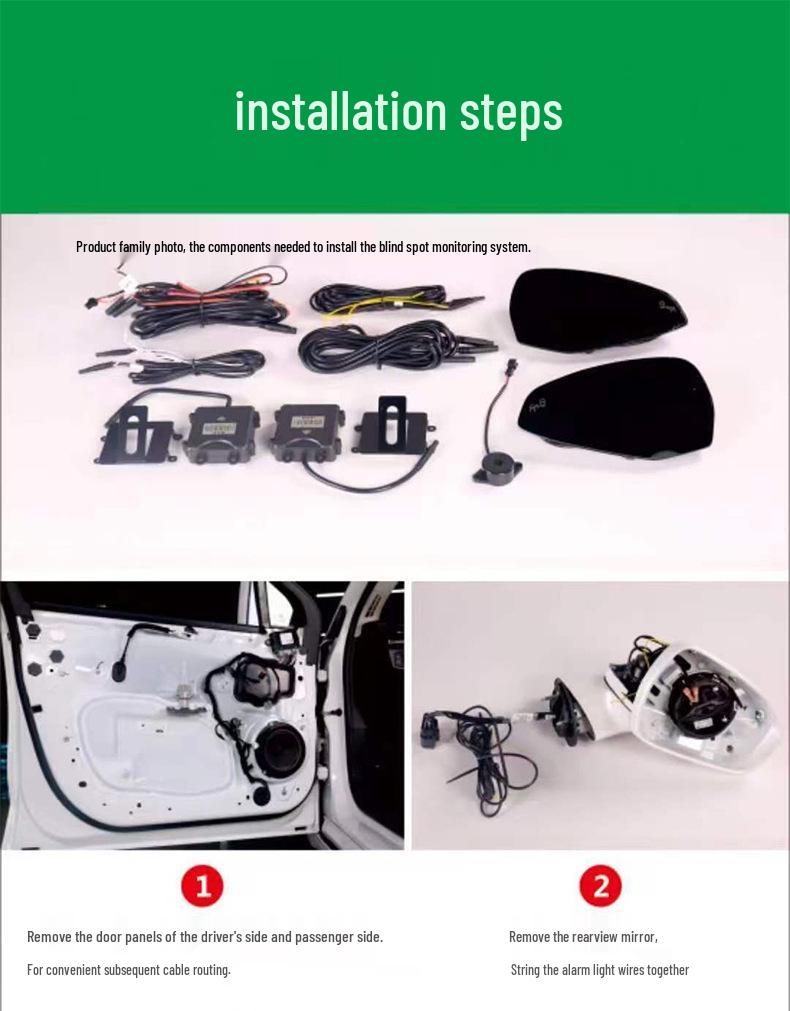 VOXY NOAH Alphard Vellfire RAV4 Highlander Tacoma Blind Spot Detection System