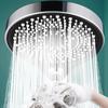 13cm Panel 3-Mode Shower Head Pressurized Technology Water Saving Design Large Panel Shower Head Three Spray Modes Adjustment