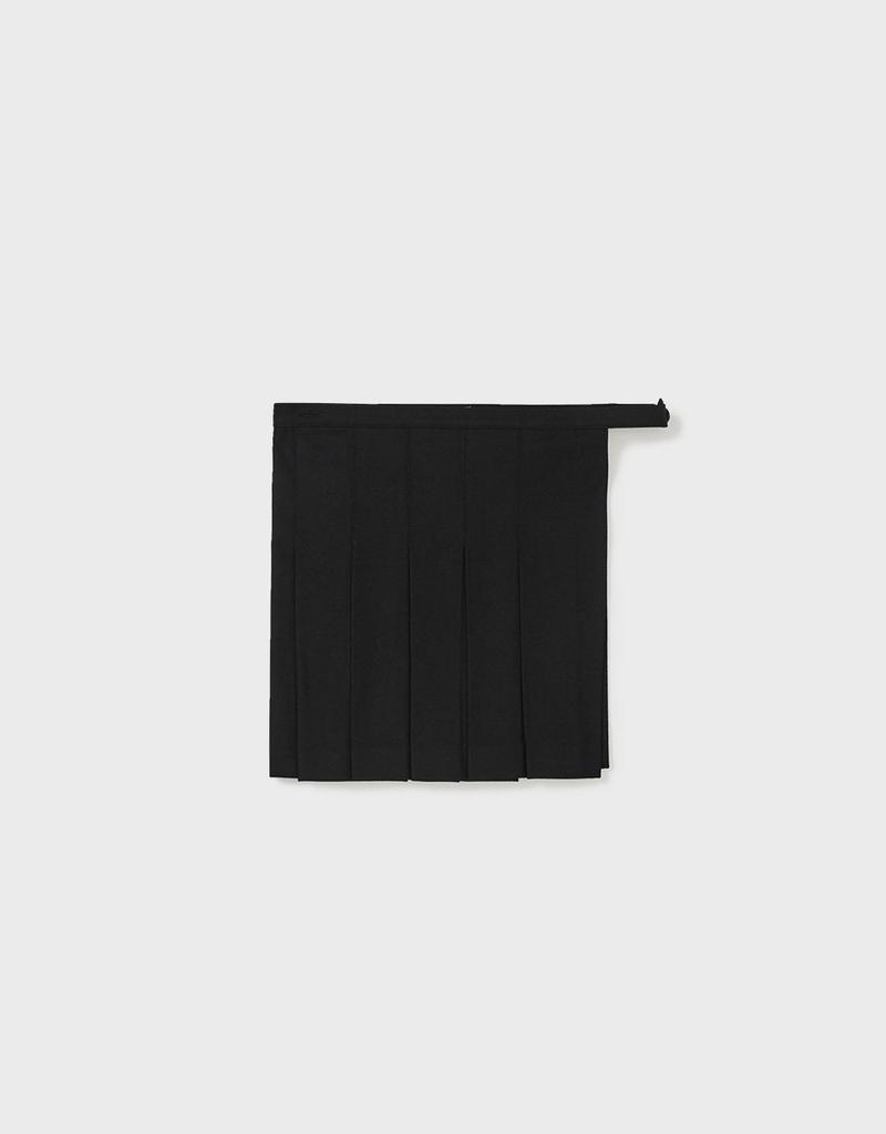 Ememdeobeulyu [Mmw] Layered Wrap Skirt Pants (Black)
