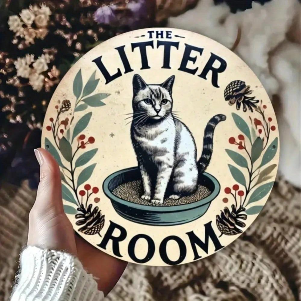 Funny Cat Tin Sign Retro Metal Wall Decor Home Art Gift