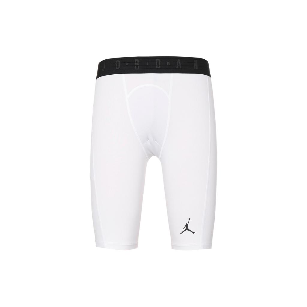 Jordan Sport Dri-FIT Logo Print Quick-Dry Gym Shorts Men Bottoms White DM1814-100