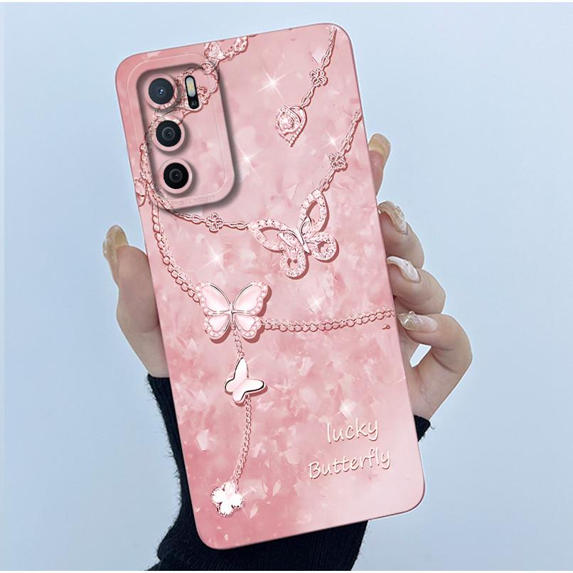 For OPPO A16 Case Oppo A16s A54s Case Fashion Simplicity Flower Soft LIquid Silicone Shockproof Cover Oppo CPH2269 CPH2271 Funda