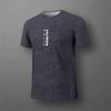 summer breathable and comfortable round neck T-shirt with letter printed pattern for outdoor running, casual and dry top