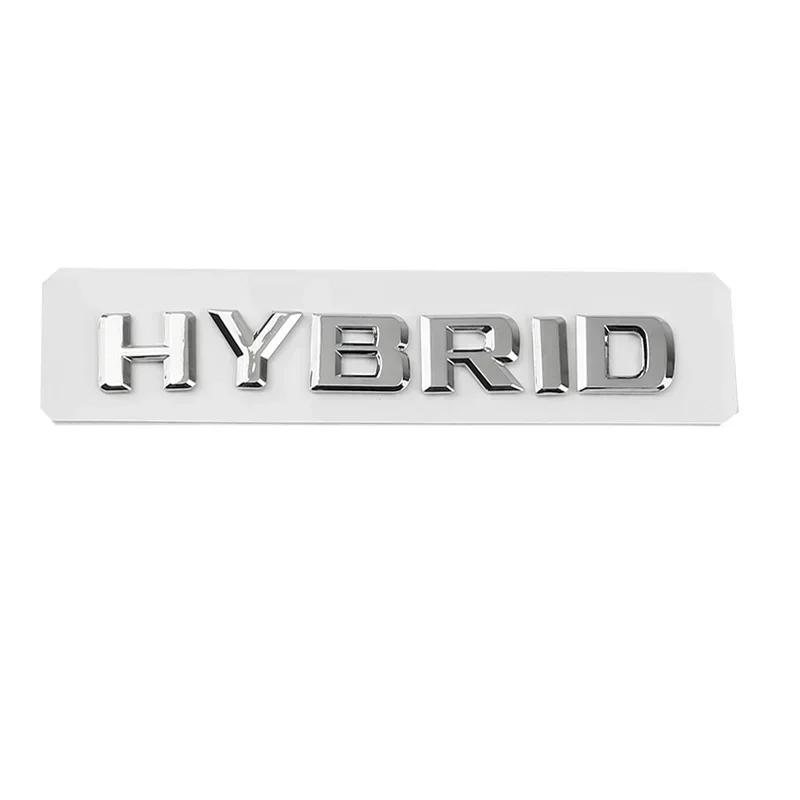 3D ABS Hybrid Letters Side Fender Rear Trunk Badge Emblem Stickers For Mercedes Benz S400 E350 GLE450 W211 W212 W163  W221 W222