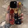 Black cat pattern anti drop phone case suitable for iPhone 17 16 15 14 13 12 11 Pro/Max/Plus anti drop and shockproof back cover