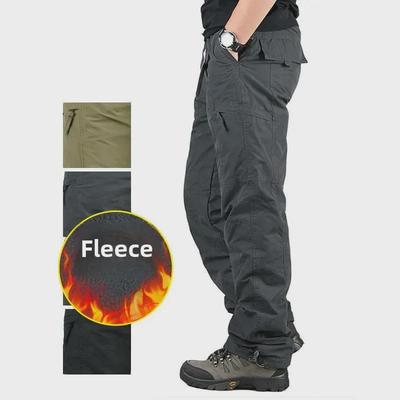 Herren Dicke Samt Baumwollhosen: Warme, lässige und große Winter-Overalls