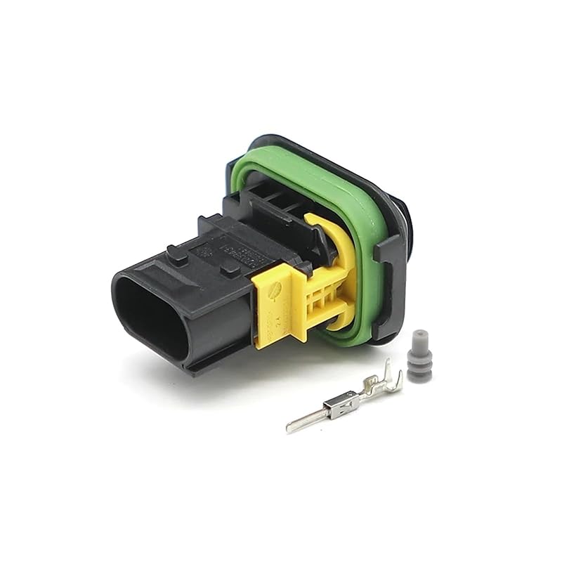 3Pin 1-1418448-1 Waterproof Automotive Connectors 1.6mm Heavy Duty Sealed Connectors Series Additional Terminal/Seal KLOOKY(1-1418448-1)